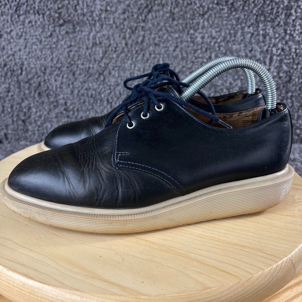 Dr Martens Derby Shoe Mens 6 UK 7 Black Leather Casual Lace Up Made in England